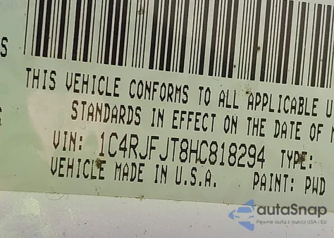 2017 Jeep Grand Cherokee Summit 4X4 from USA, damaged, VIN 1C4RJFJT8HC818294
